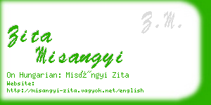 zita misangyi business card